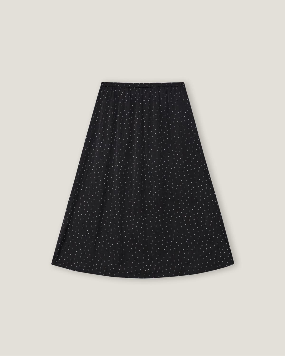 Dot skirt)))) Dot pattern elastic long skirt - 이미지 13