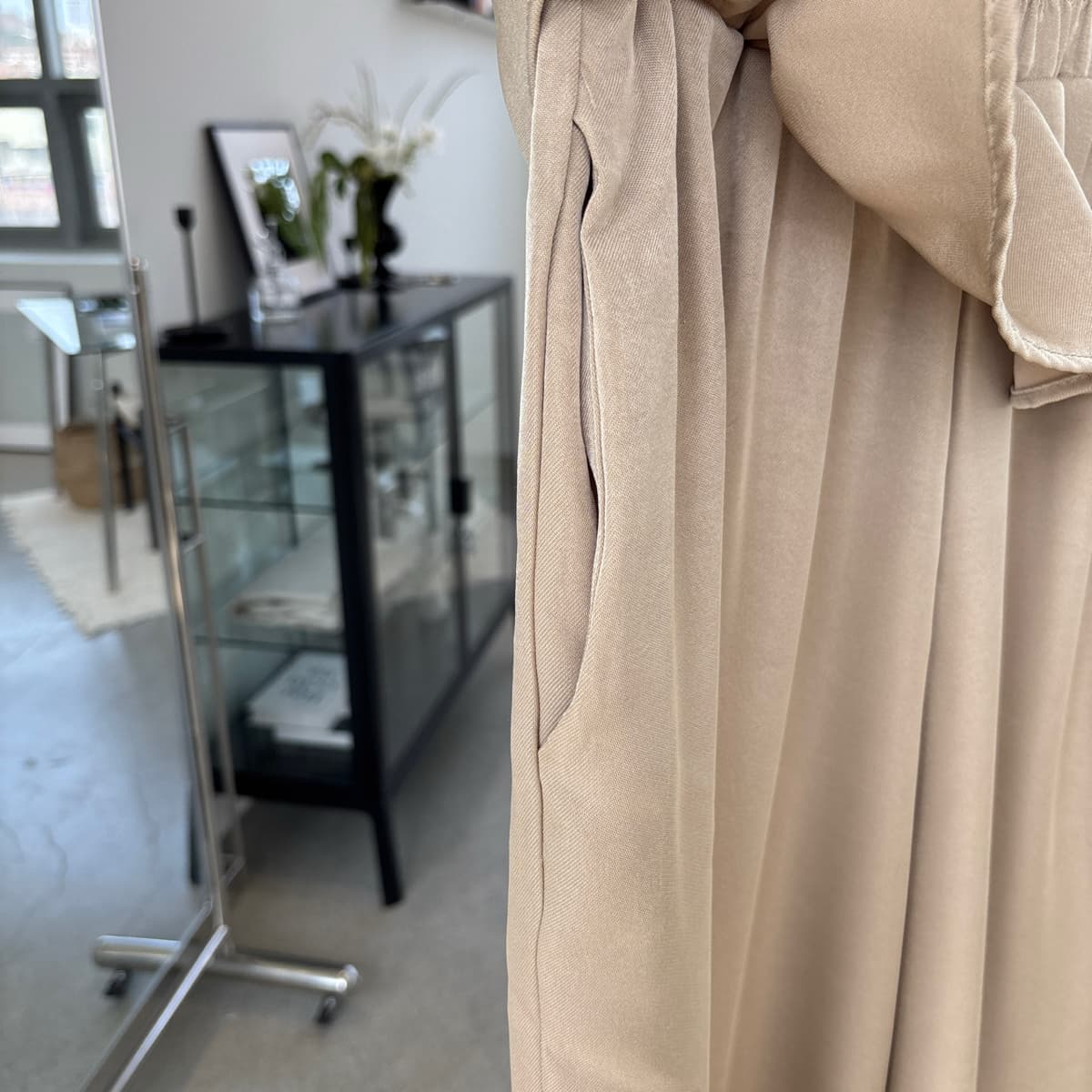 Frill Pants Frill Elastic Waist Wide Pants - 이미지 8
