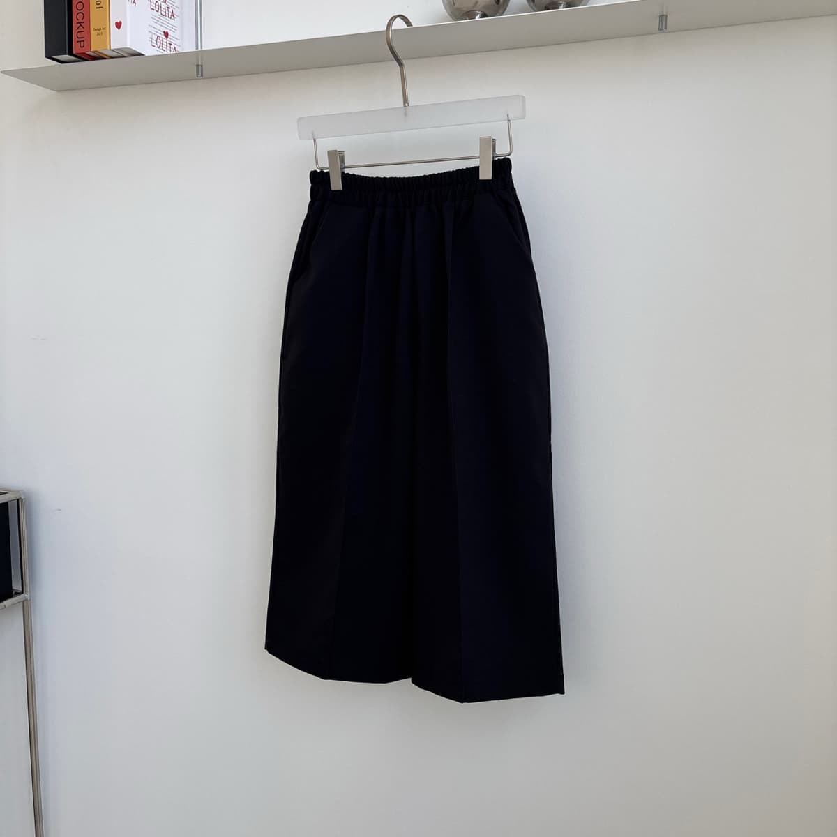 Pintuck Pants Elastic Waist Wide 3/4 Length Slacks Pants - 이미지 10