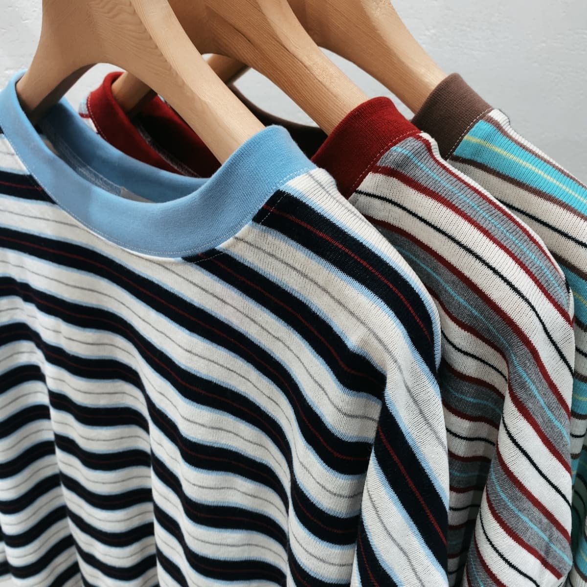 Striped oversized short-sleeve t-shirt dress - 이미지 17