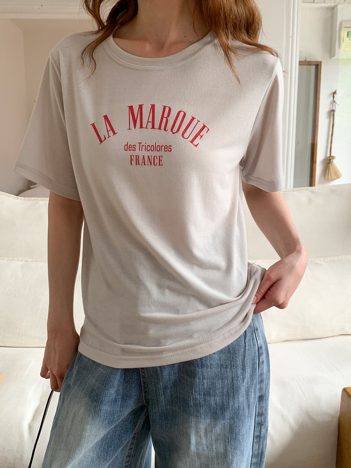 Mark T (Standard T-shirt, flowy spandex, lightweight round neck) - 이미지 1