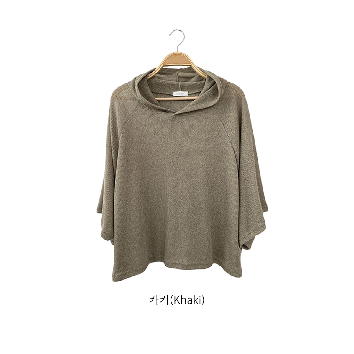 Raglan Hoodie (Hatchy Hood Mesh See-through Summer Layering Item) - 이미지 14