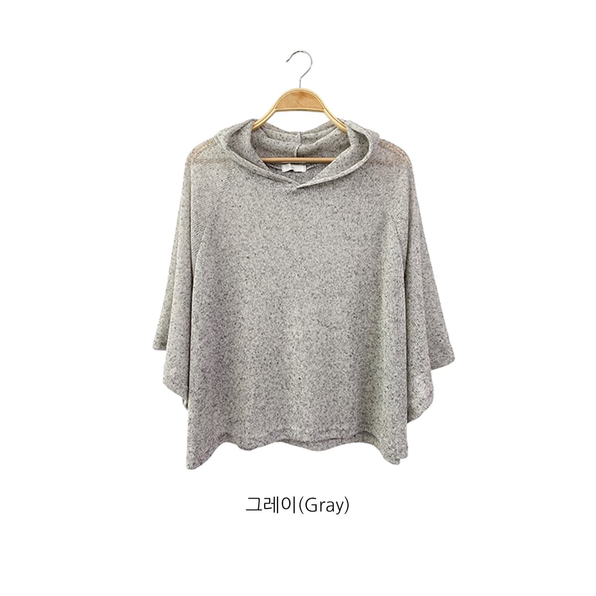 Raglan Hoodie (Hatchy Hood Mesh See-through Summer Layering Item) - 이미지 13