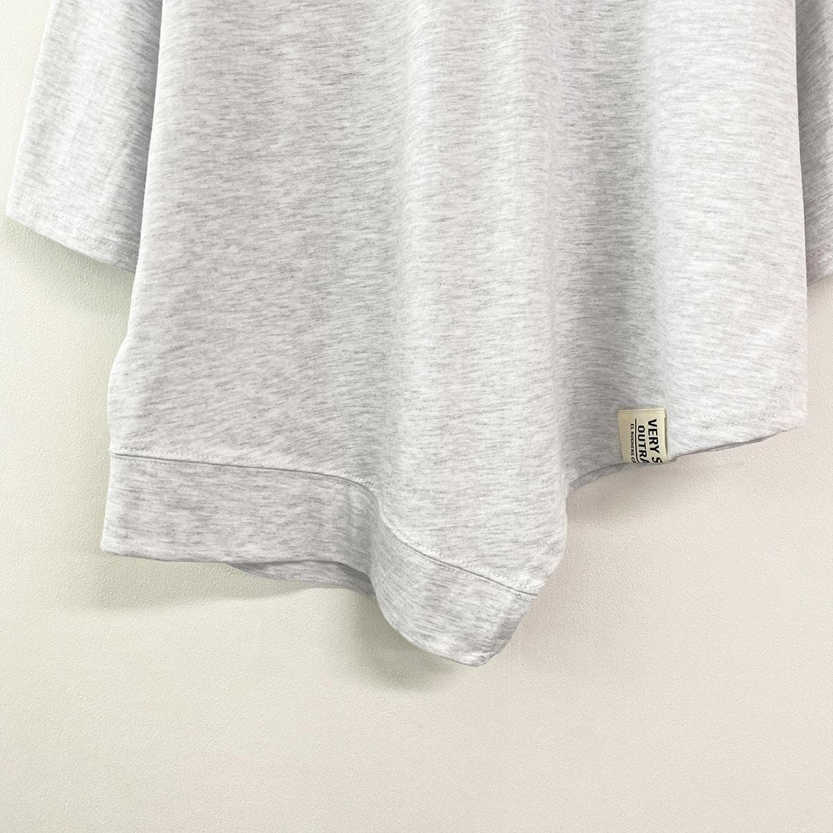 Pangpang Asymmetrical Tee (Diagonal Short Sleeve T-shirt Loose Fit Label T-shirt Summer) - 이미지 12