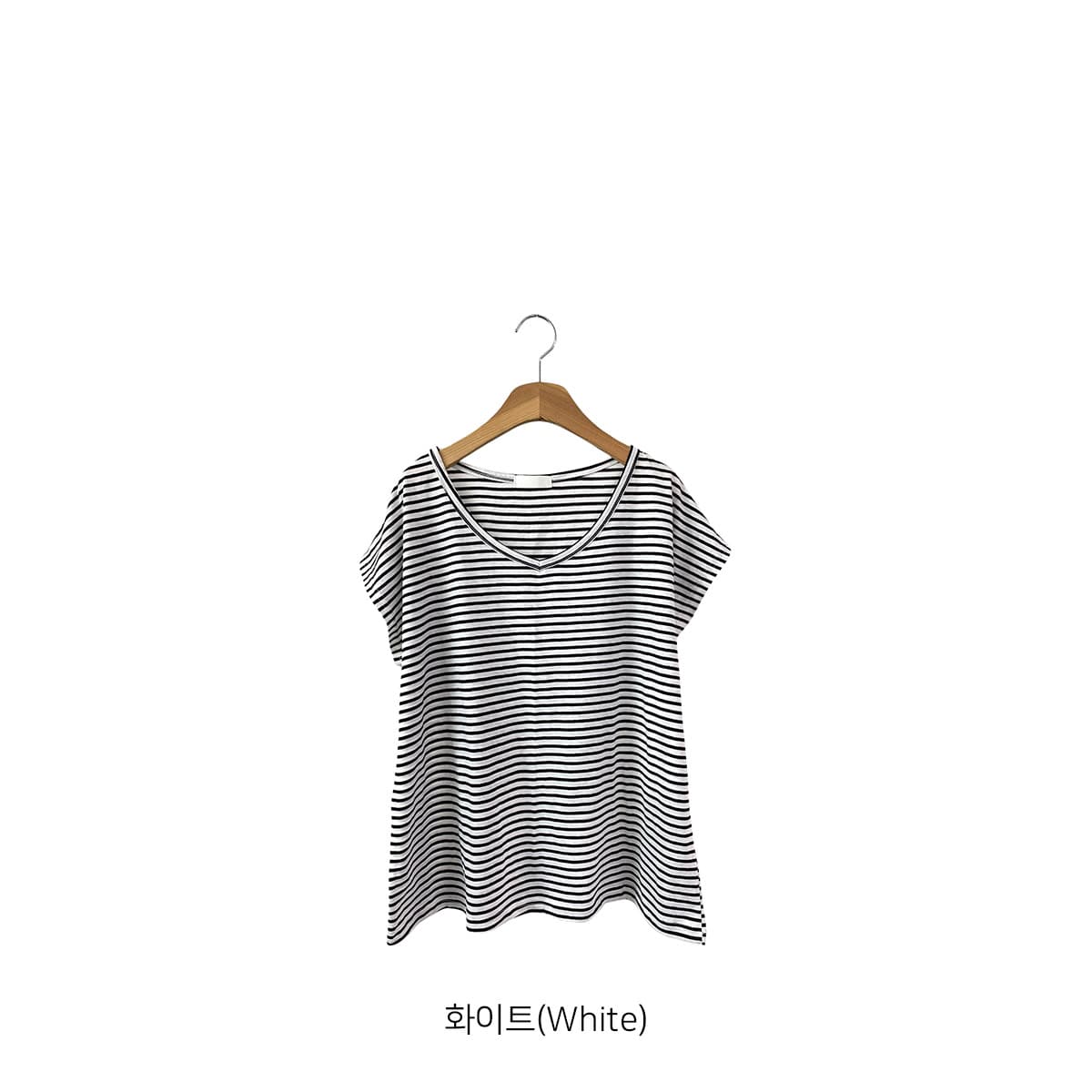 Marine Sleeveless (Cap Sleeve Sleeveless Striped V-Neck Loose Fit Sleeveless Summer Marine Look) - 이미지 10
