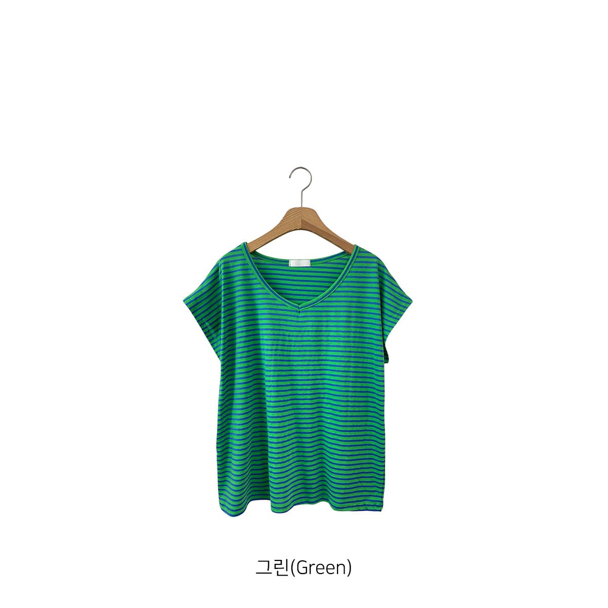 Marine Sleeveless (Cap Sleeve Sleeveless Striped V-Neck Loose Fit Sleeveless Summer Marine Look) - 이미지 11