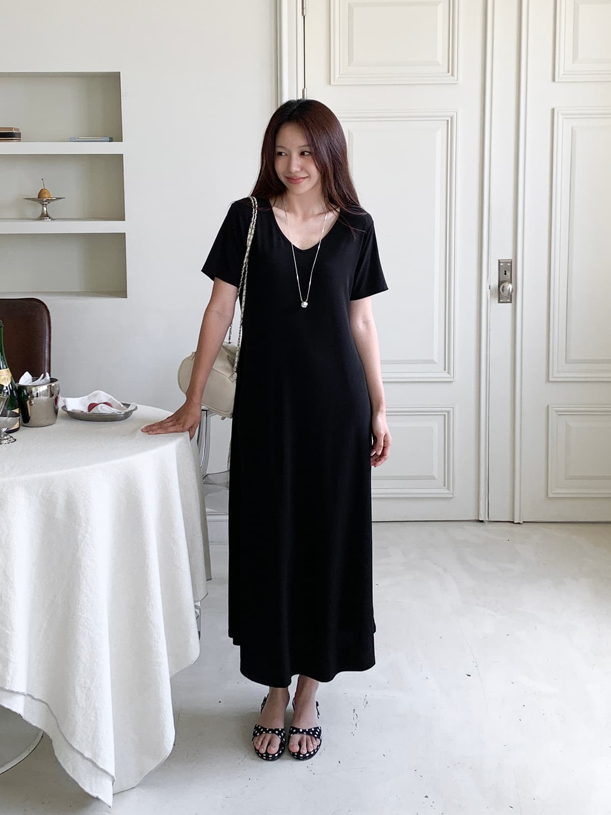 UV Long Dress (Cooling Spandex Long Dress, Home Wear, Lower Body Cover) - 이미지 2