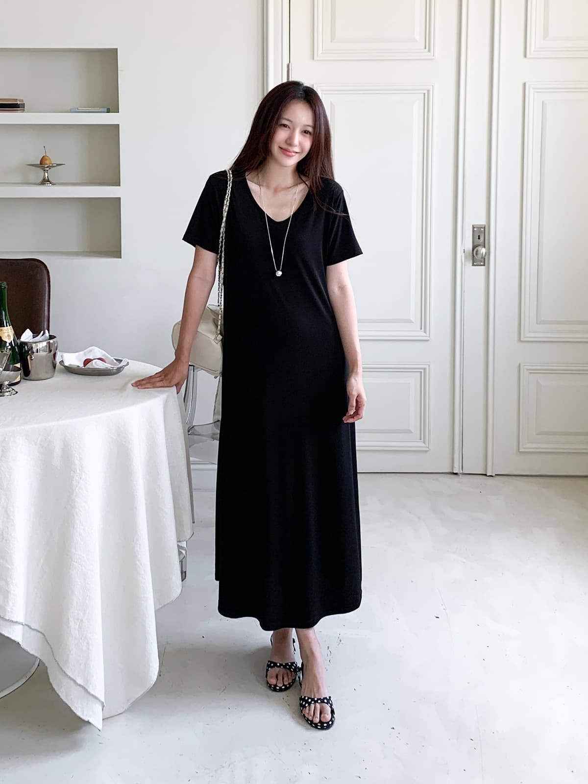 UV Long Dress (Cooling Spandex Long Dress, Home Wear, Lower Body Cover) - 이미지 5