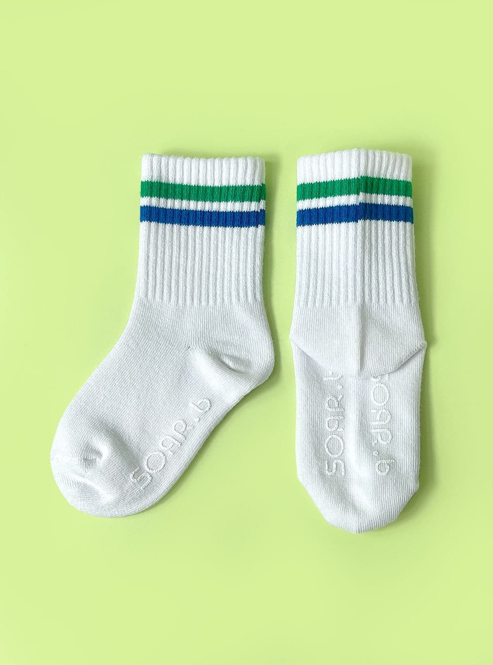 Sosom Two-Ring Socks Mom & Kids Striped Couple Socks up to Size 250 - 이미지 9