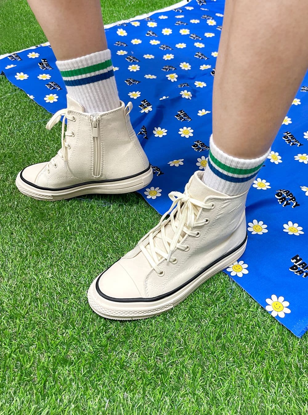 Sosom Two-Ring Socks Mom & Kids Striped Couple Socks up to Size 250 - 이미지 20