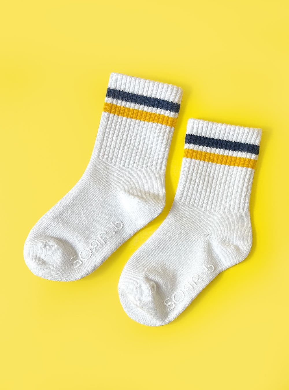 Sosom Two-Ring Socks Mom & Kids Striped Couple Socks up to Size 250 - 이미지 12