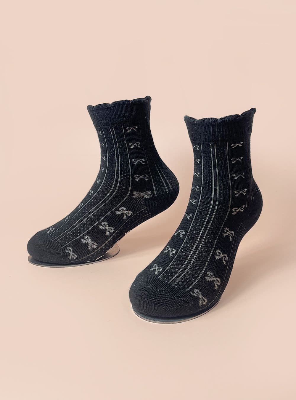 Sosom Mood Ribbon Punching Socks 4 Colors New Summer Arrival Thin Socks for Transitional Season - 이미지 8