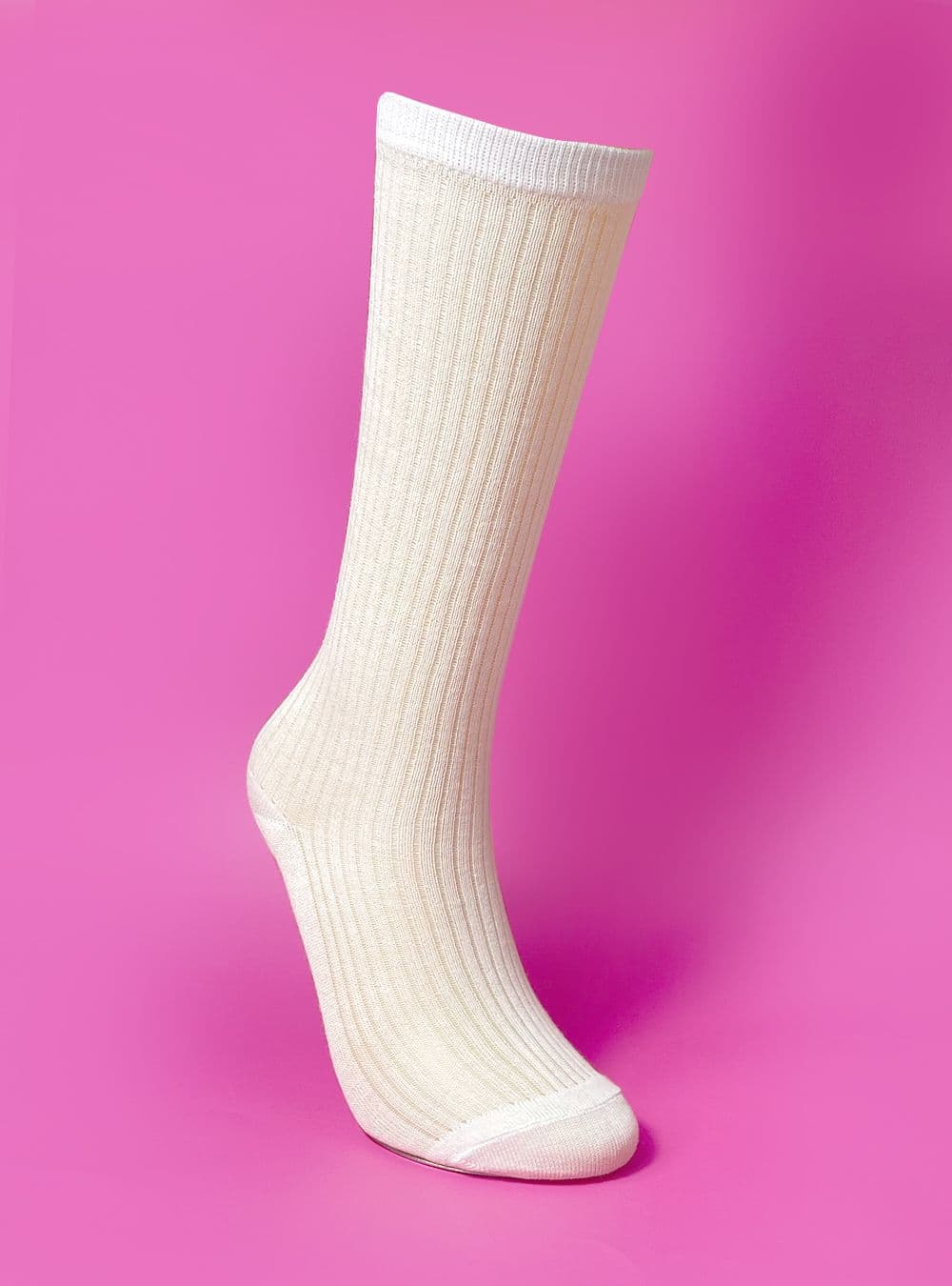 Sosom Airy Pleated Knee Socks Punching Transitional Summer Socks - 이미지 11