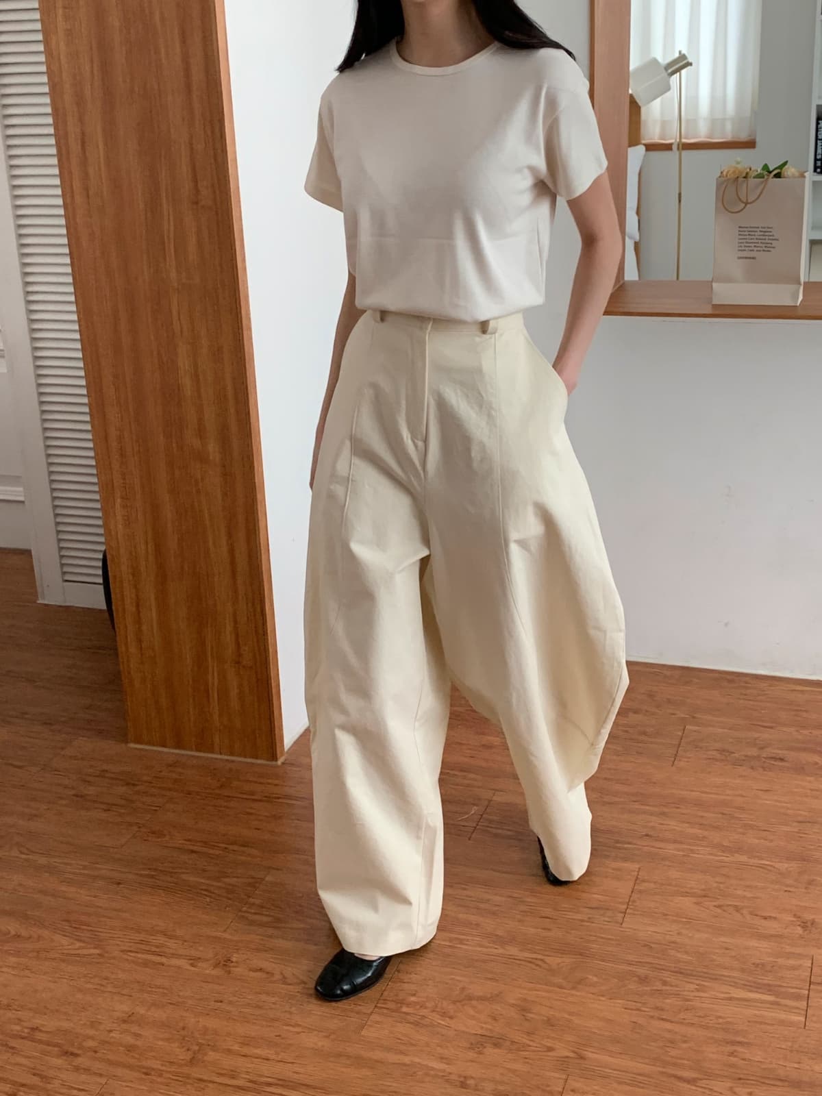 Balloon Cotton Pants (New Arrival, Summer Pants, Summer Slacks, Summer Cotton Trousers, Leg-lengthening, Wide, Fit Guaranteed, Elastic Waist) - 이미지 10
