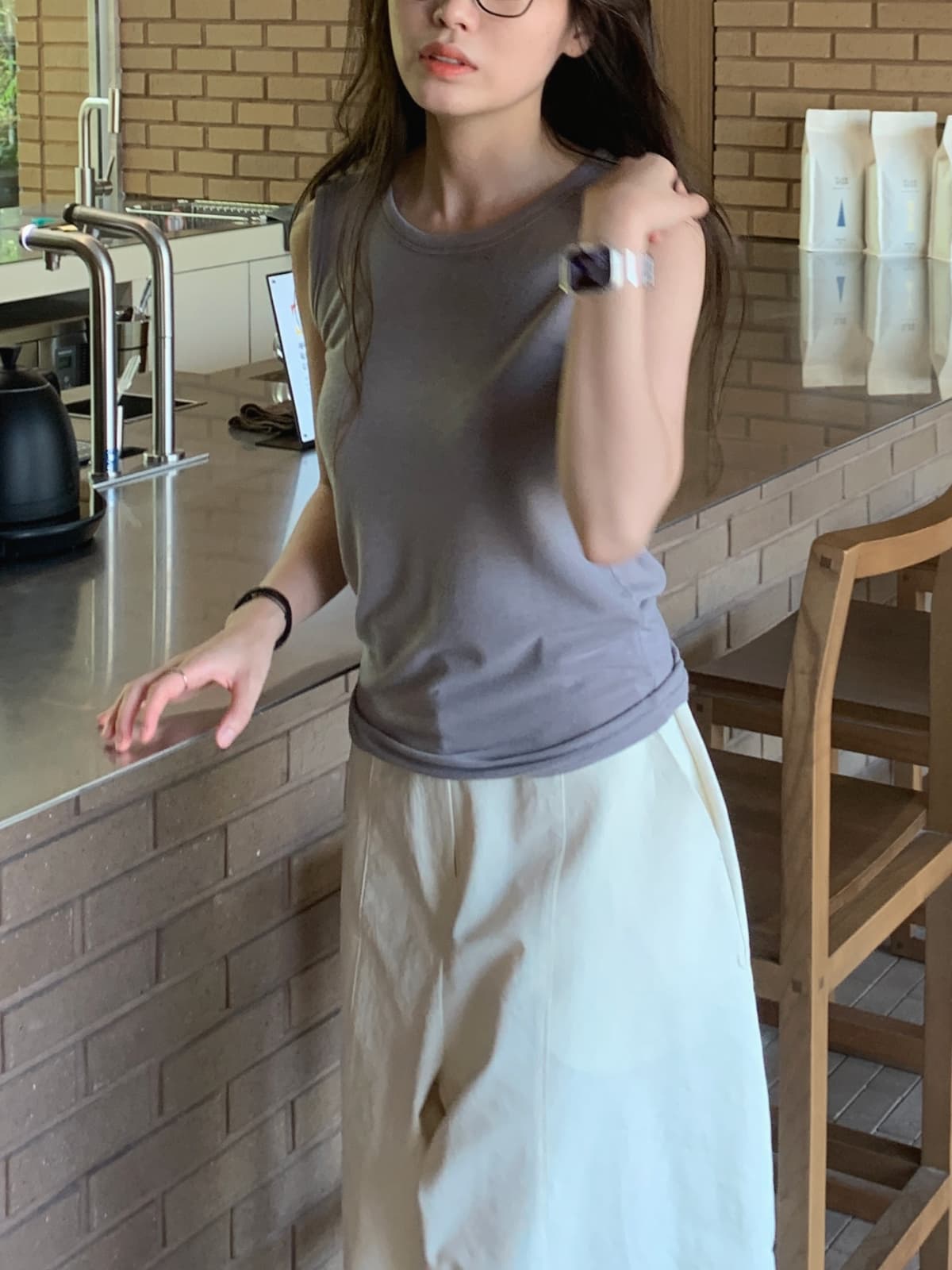 Balloon Cotton Pants (New Arrival, Summer Pants, Summer Slacks, Summer Cotton Trousers, Leg-lengthening, Wide, Fit Guaranteed, Elastic Waist) - 이미지 4