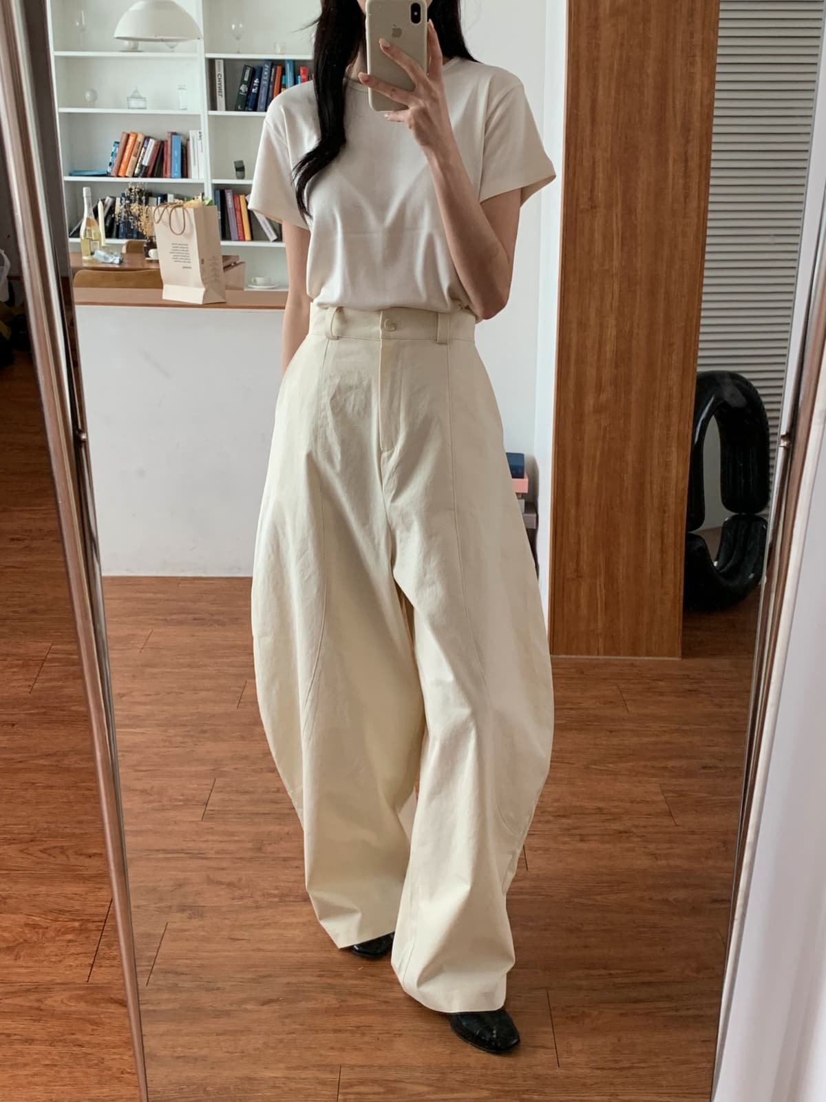 Balloon Cotton Pants (New Arrival, Summer Pants, Summer Slacks, Summer Cotton Trousers, Leg-lengthening, Wide, Fit Guaranteed, Elastic Waist) - 이미지 7
