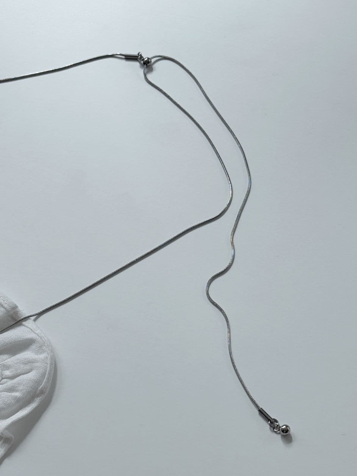 Mini Bead Necklace, Surgical Steel, Coordinating Item, General Goods, Accessory, Simple, Adjustable Length N1213 - 이미지 4
