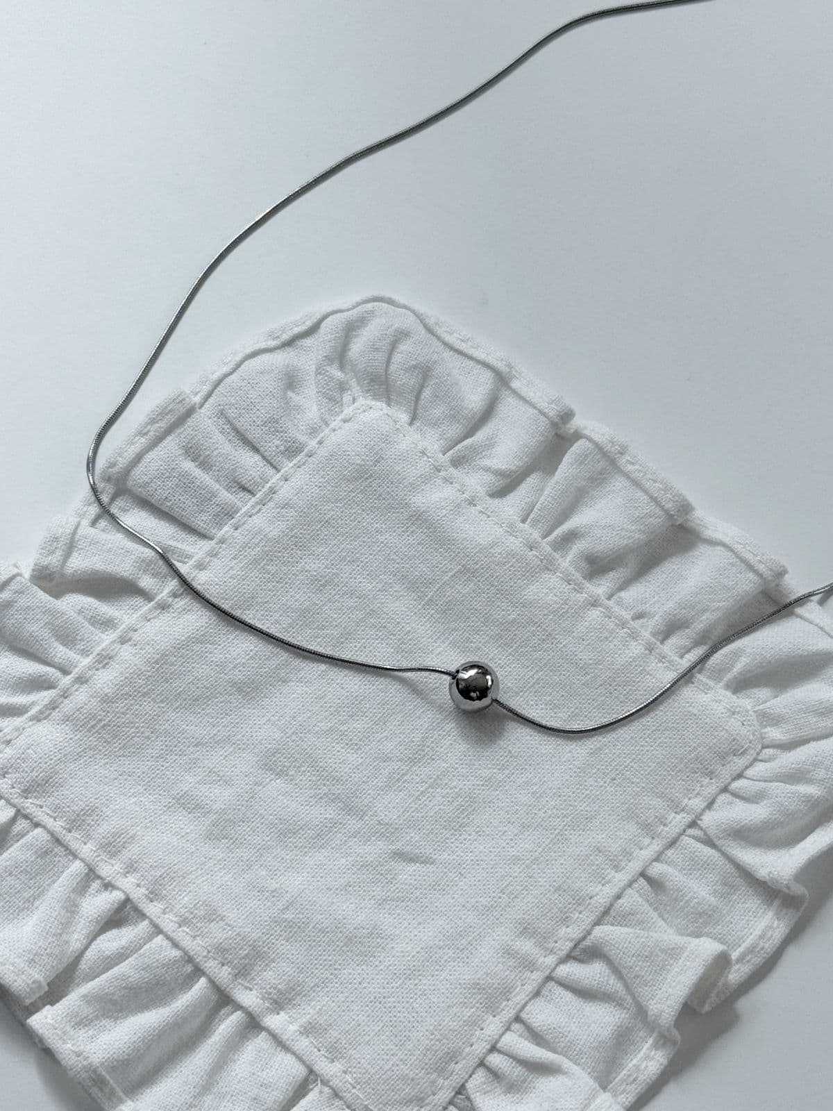 Mini Bead Necklace, Surgical Steel, Coordinating Item, General Goods, Accessory, Simple, Adjustable Length N1213 - 이미지 5