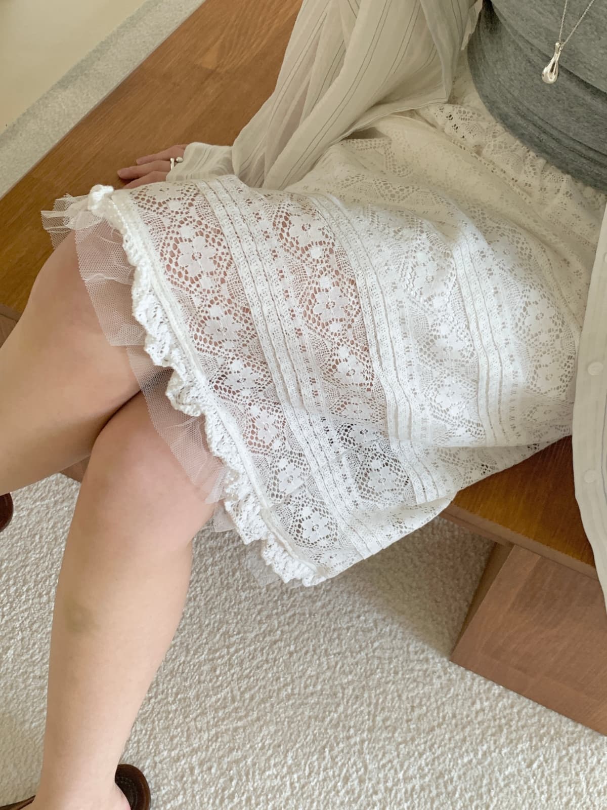 Layered dress banding skirt - 이미지 10