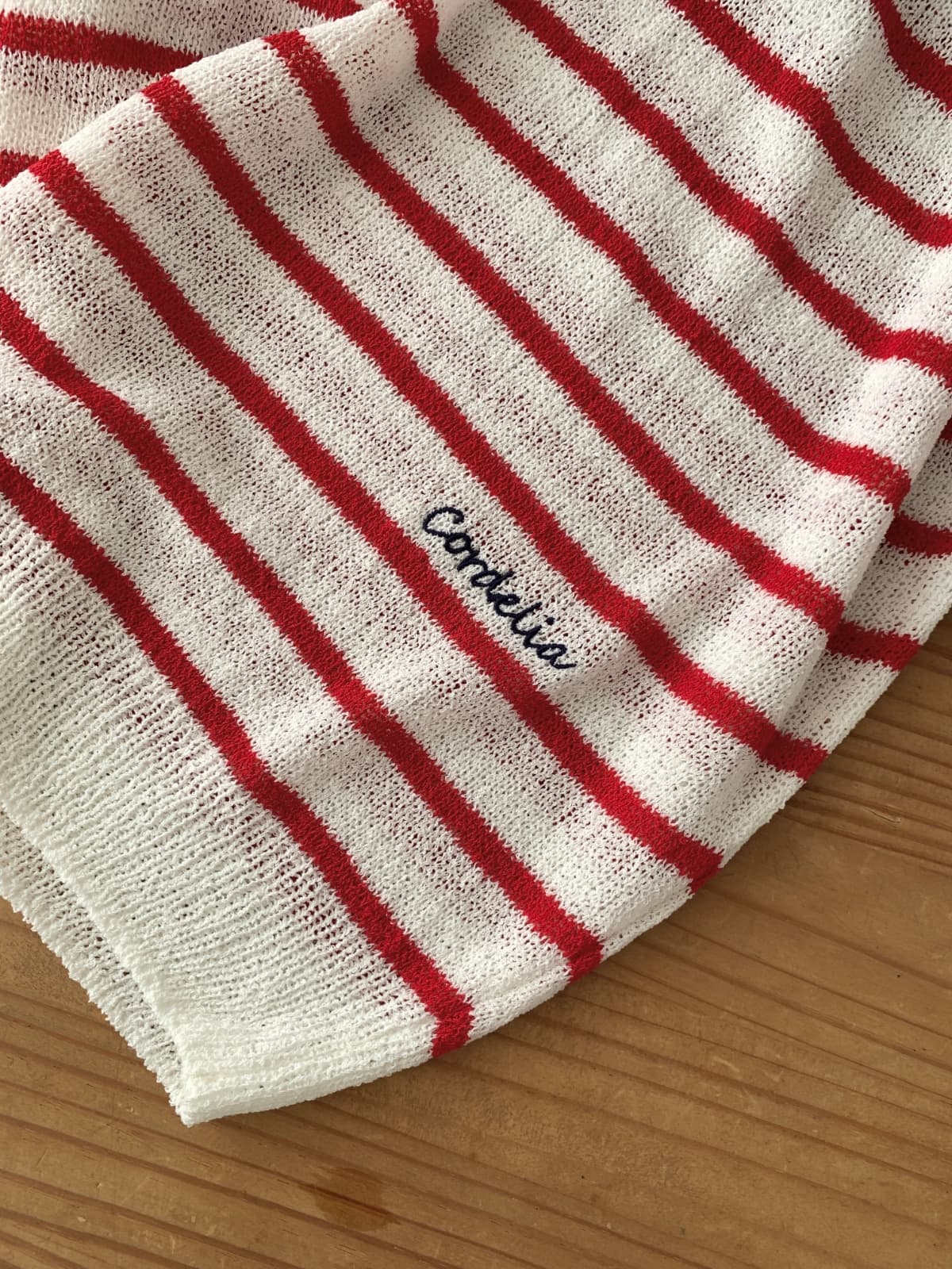 French stripe short-sleeve knit - 이미지 14