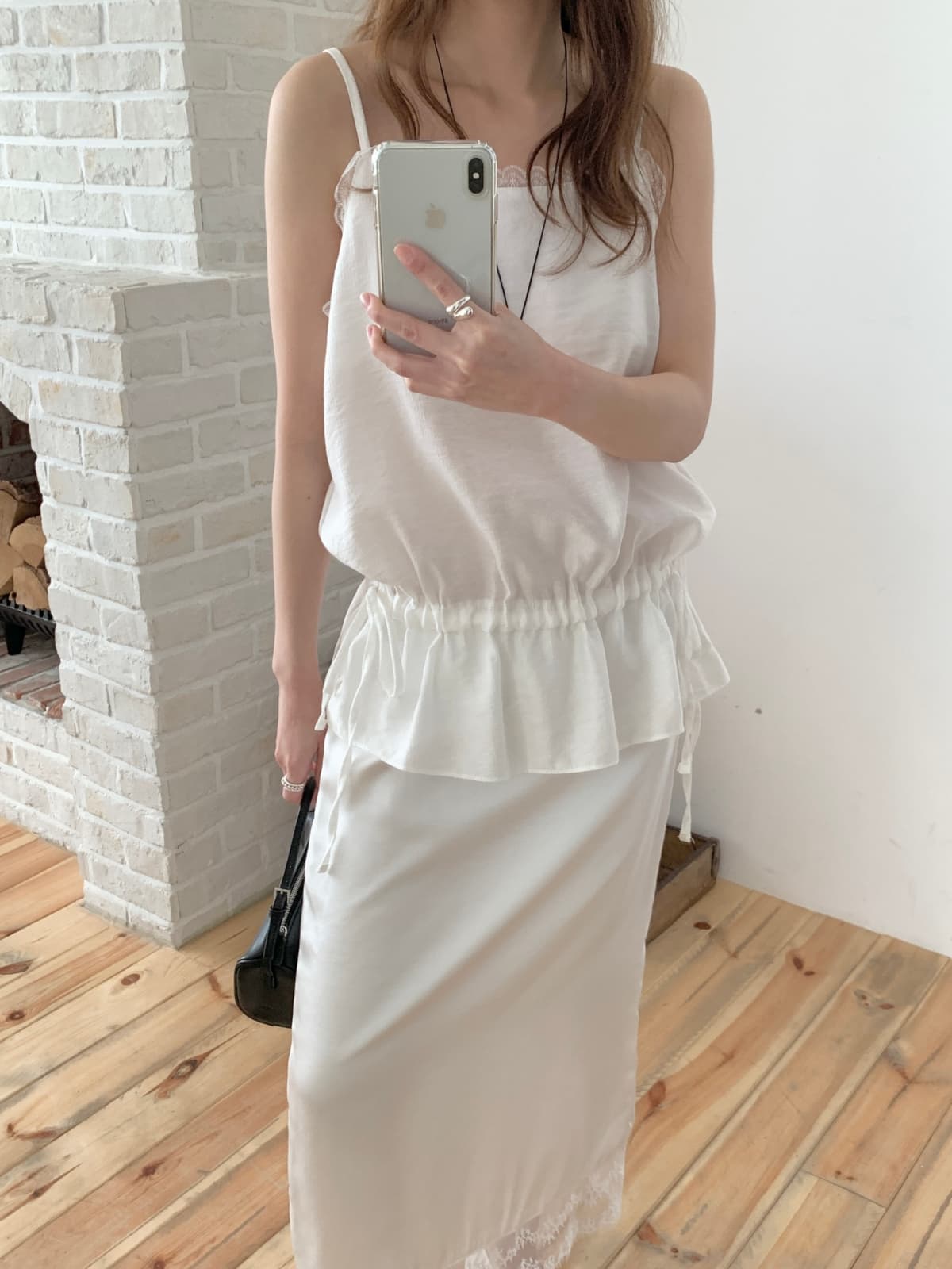 Angel Lace Slip Top - 이미지 1