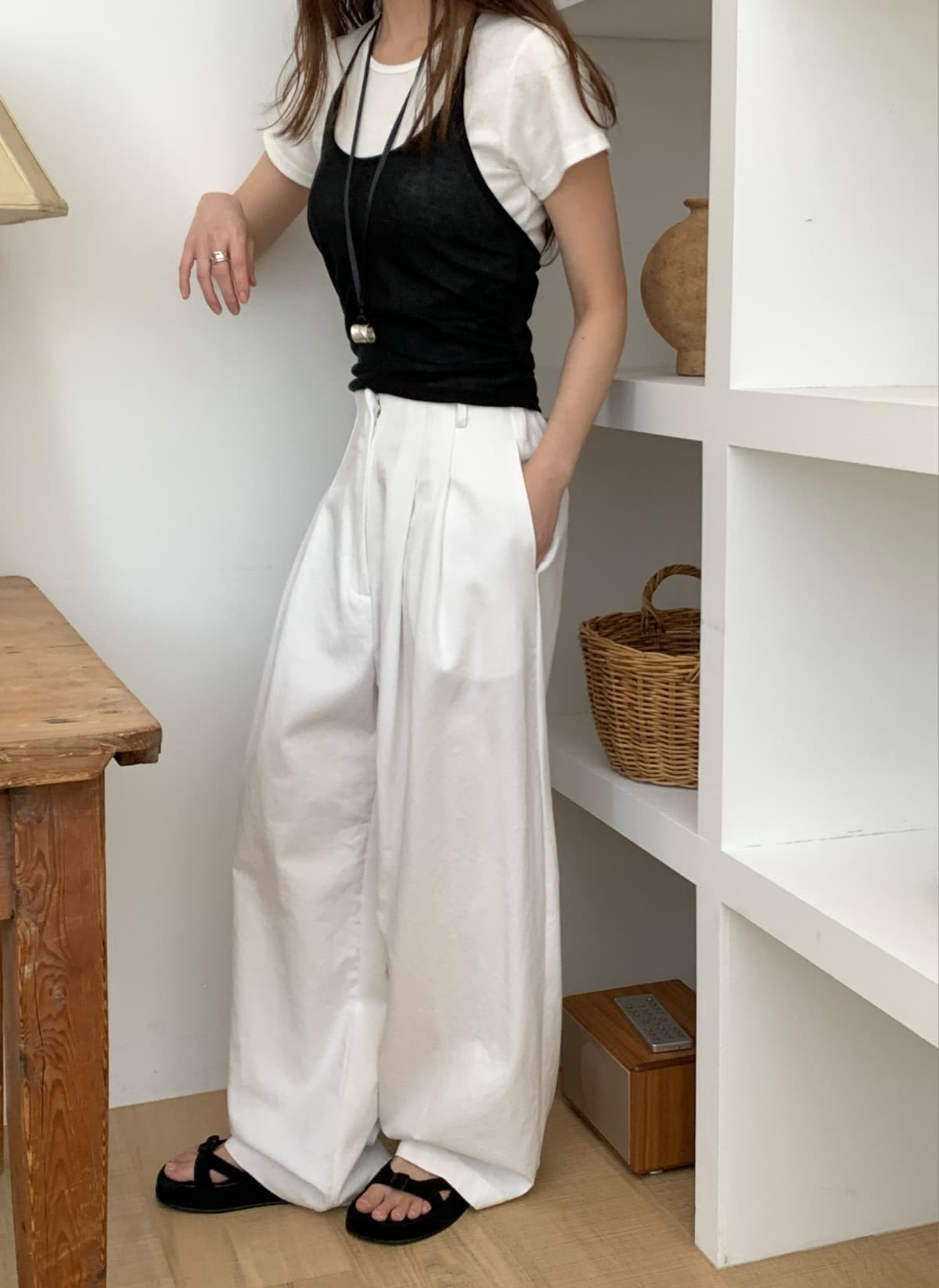 Fore Wide Pants - 이미지 3