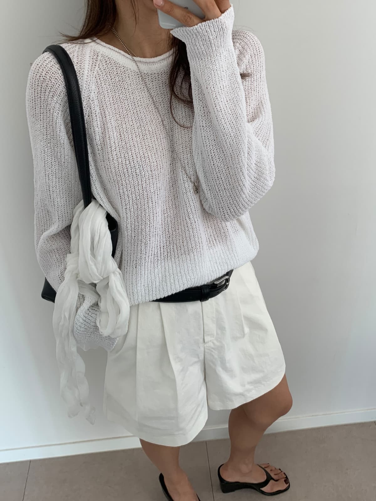 Summer-like boucle knit - 이미지 2