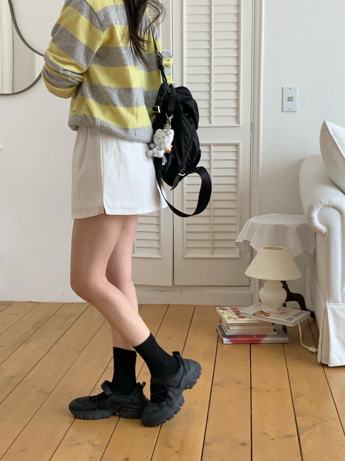panel skirt-pants - 이미지 9
