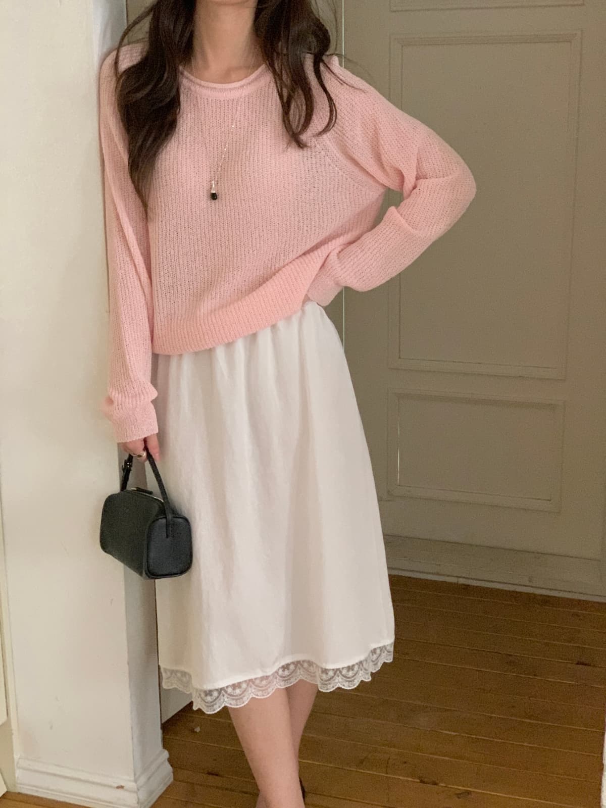 Half frill skirt - 이미지 3