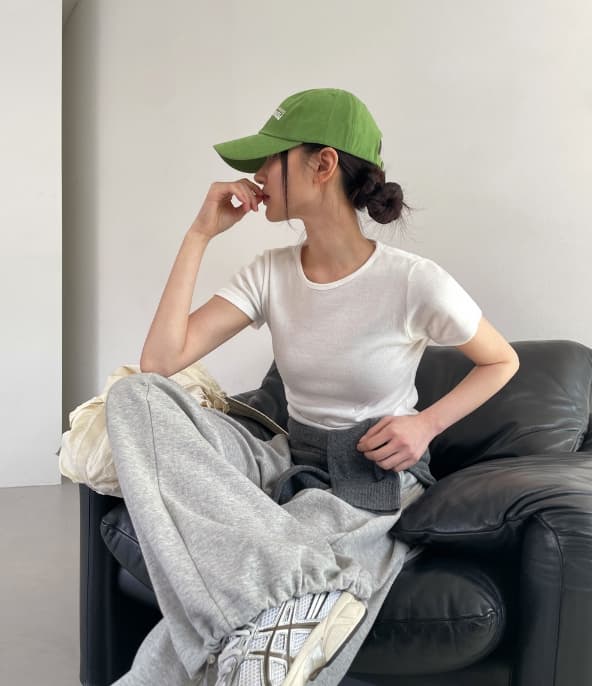 Perfect Fit Crop Short Sleeve T-shirt - 이미지 1