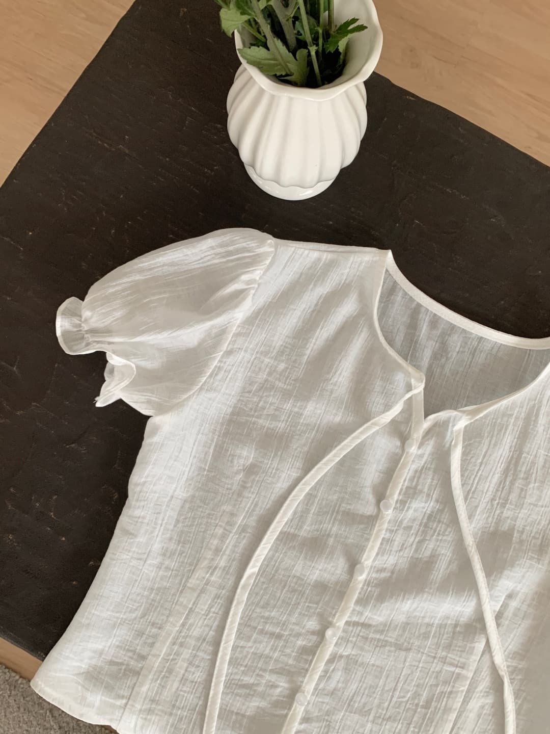 Serin Shirring Blouse - 이미지 15