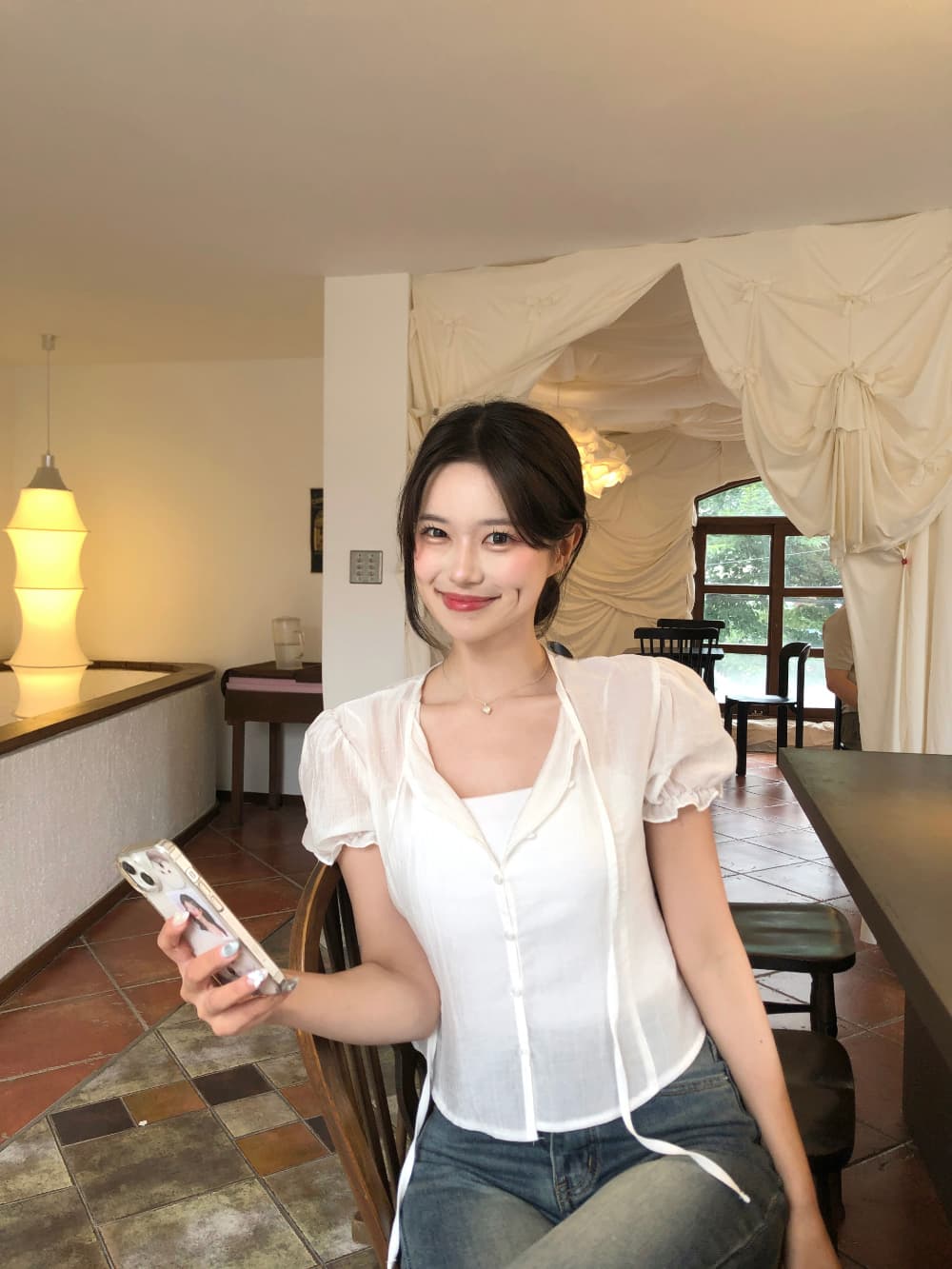 Serin Shirring Blouse - 이미지 5