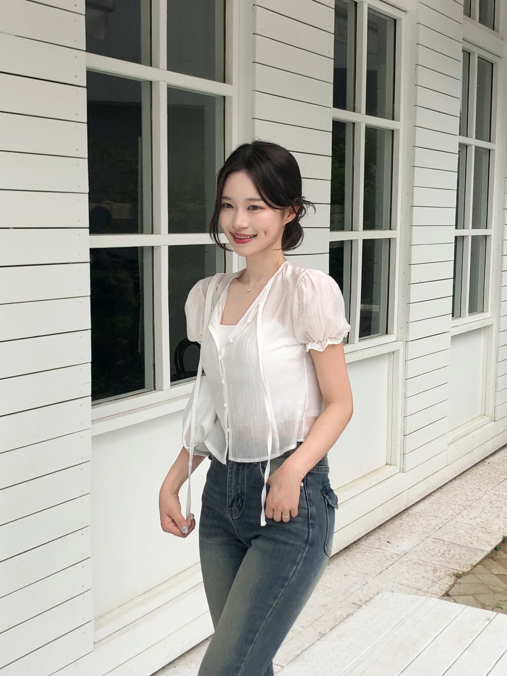 Serin Shirring Blouse - 이미지 2