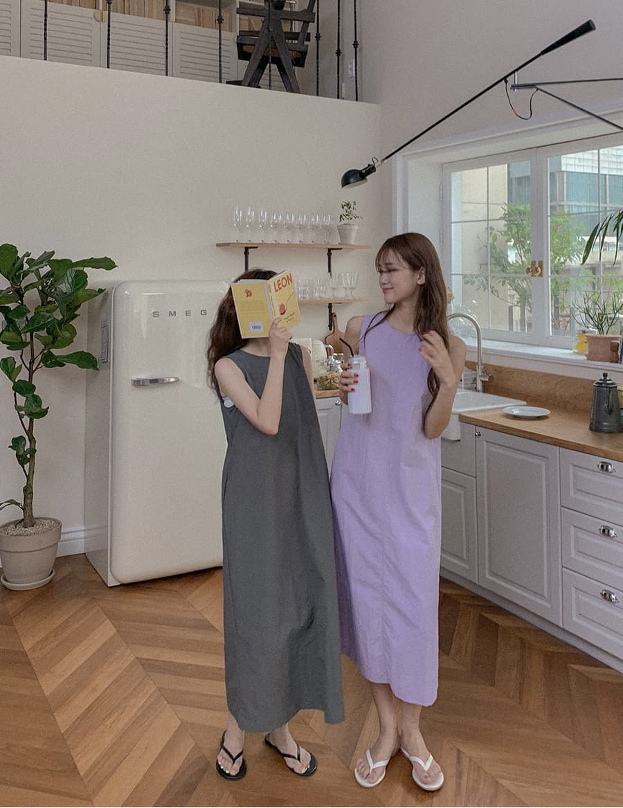 Rustling sleeveless dress - 이미지 7