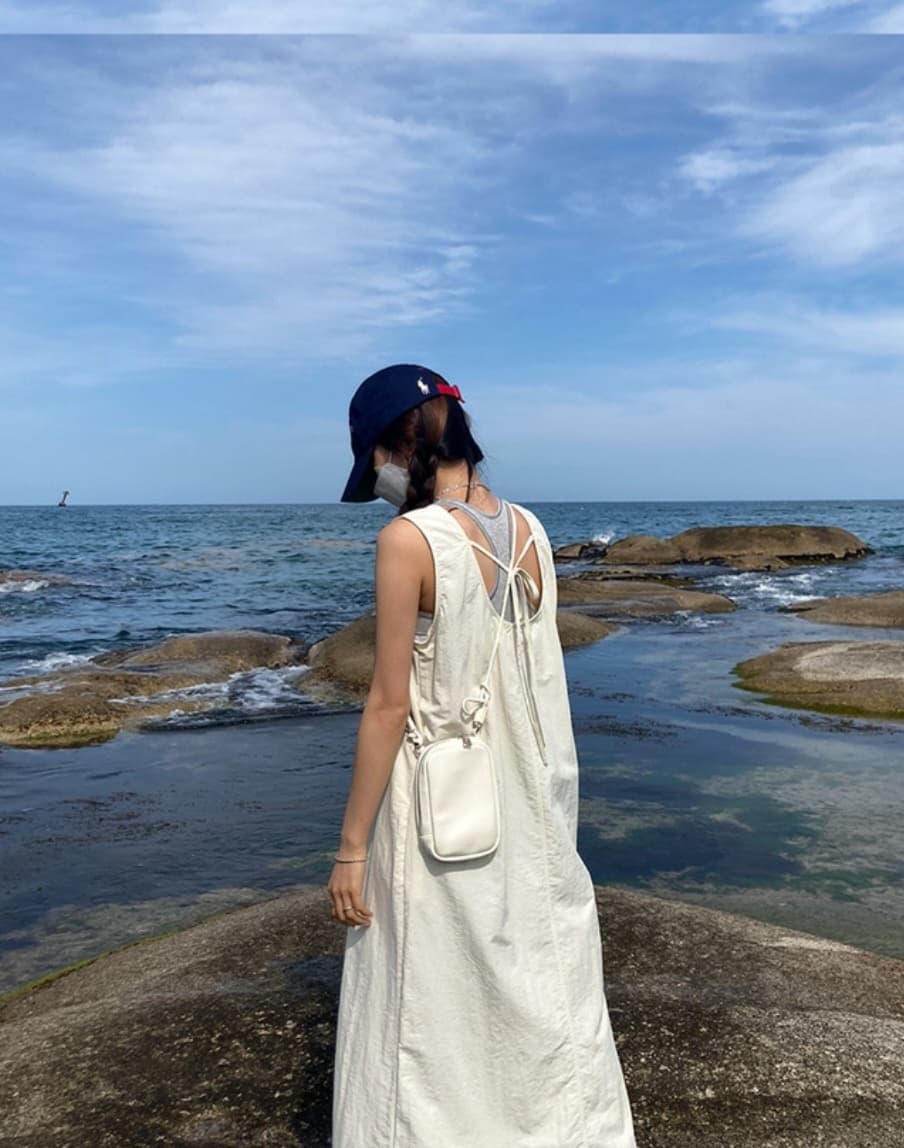 Rustling sleeveless dress - 이미지 14