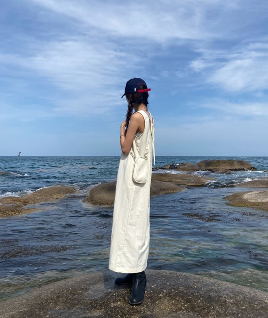 Rustling sleeveless dress - 이미지 12