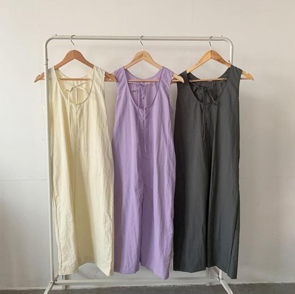 Rustling sleeveless dress - 이미지 9