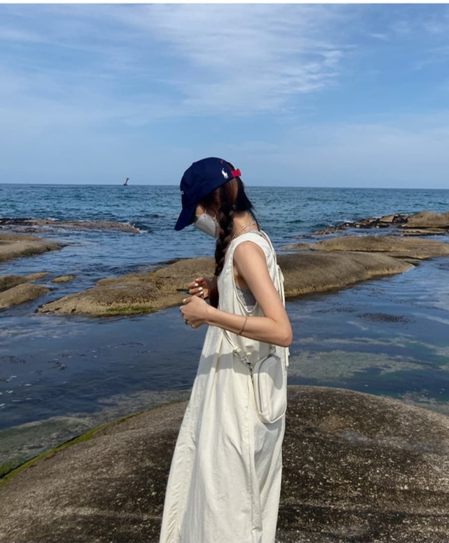 Rustling sleeveless dress - 이미지 15