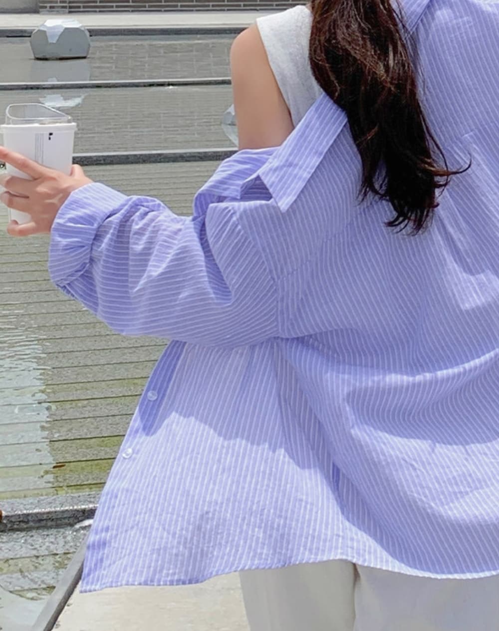 Ella Summer Stripe Shirt - 이미지 6