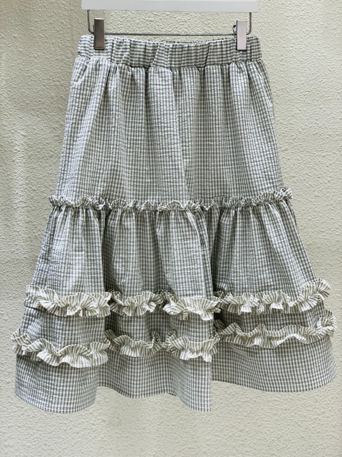 Poet frill skirt - 이미지 3