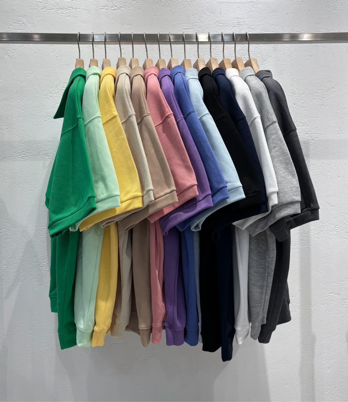 14-Color PK Over Collar Short Sleeve Tee - 이미지 4