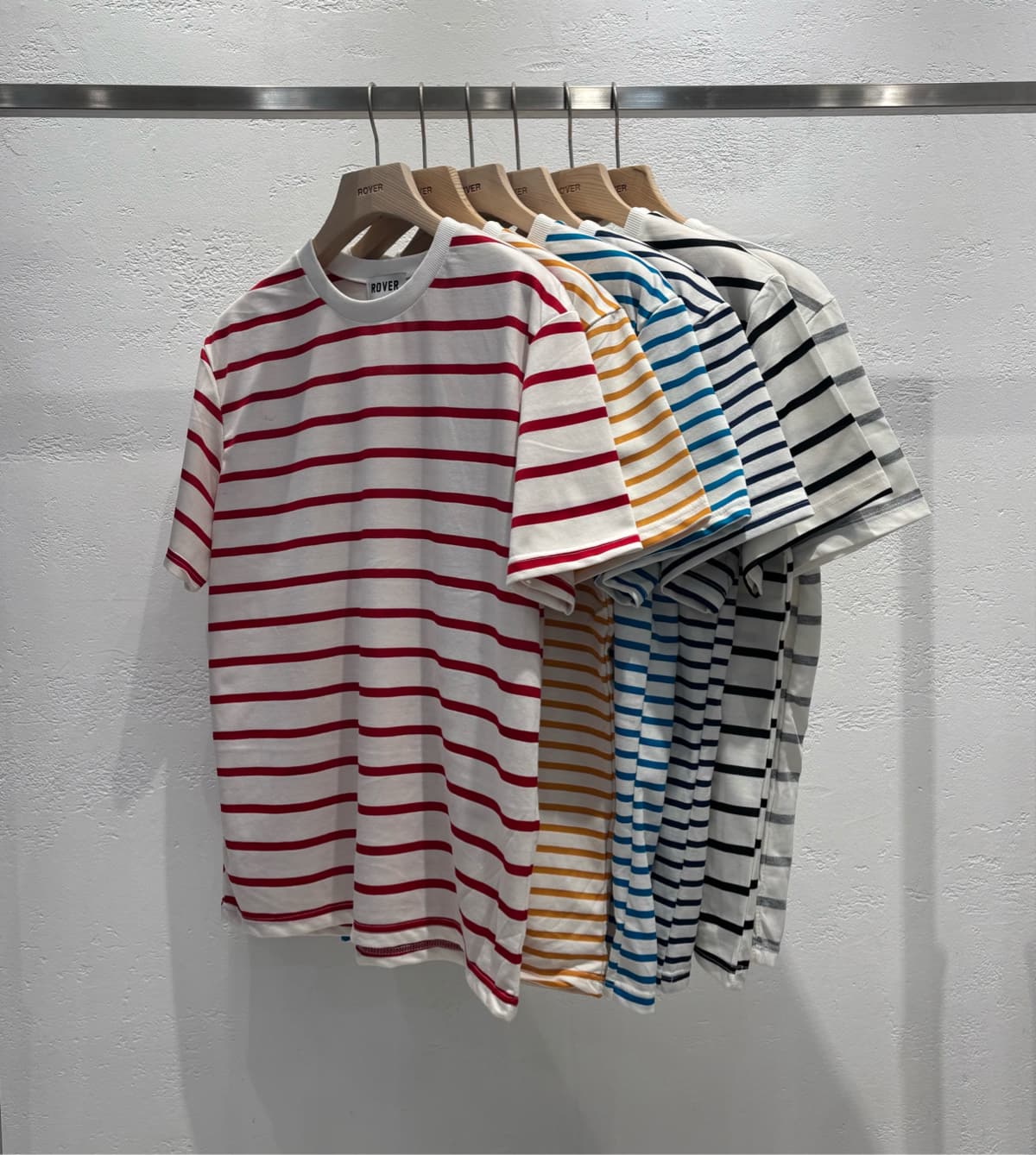 Striped oversized short-sleeve tee - 이미지 5