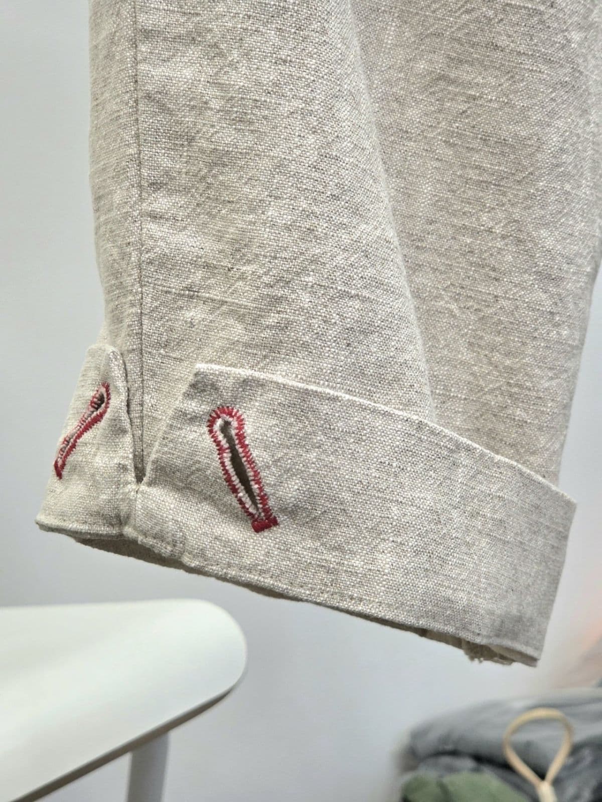 26SS) Q-Cute Slit Linen 8-Count Pants Size 66.5 Summer Pants Linen Pants - 이미지 7