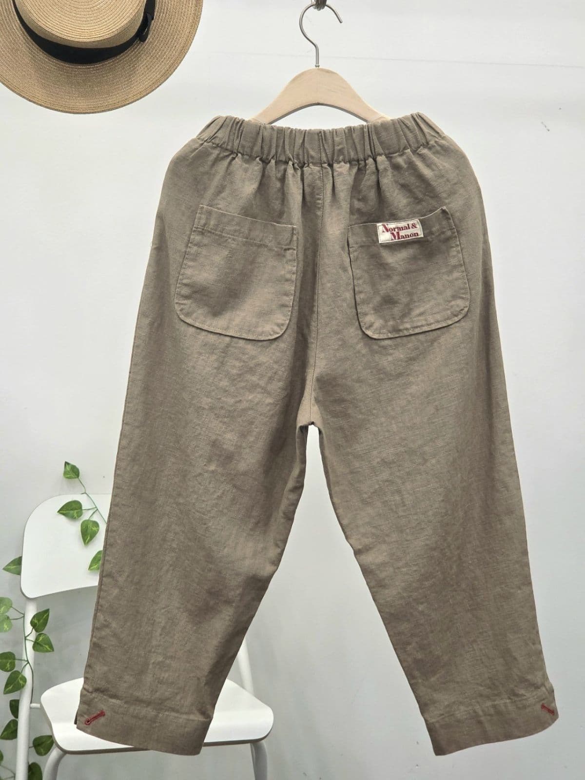 26SS) Q-Cute Slit Linen 8-Count Pants Size 66.5 Summer Pants Linen Pants - 이미지 5