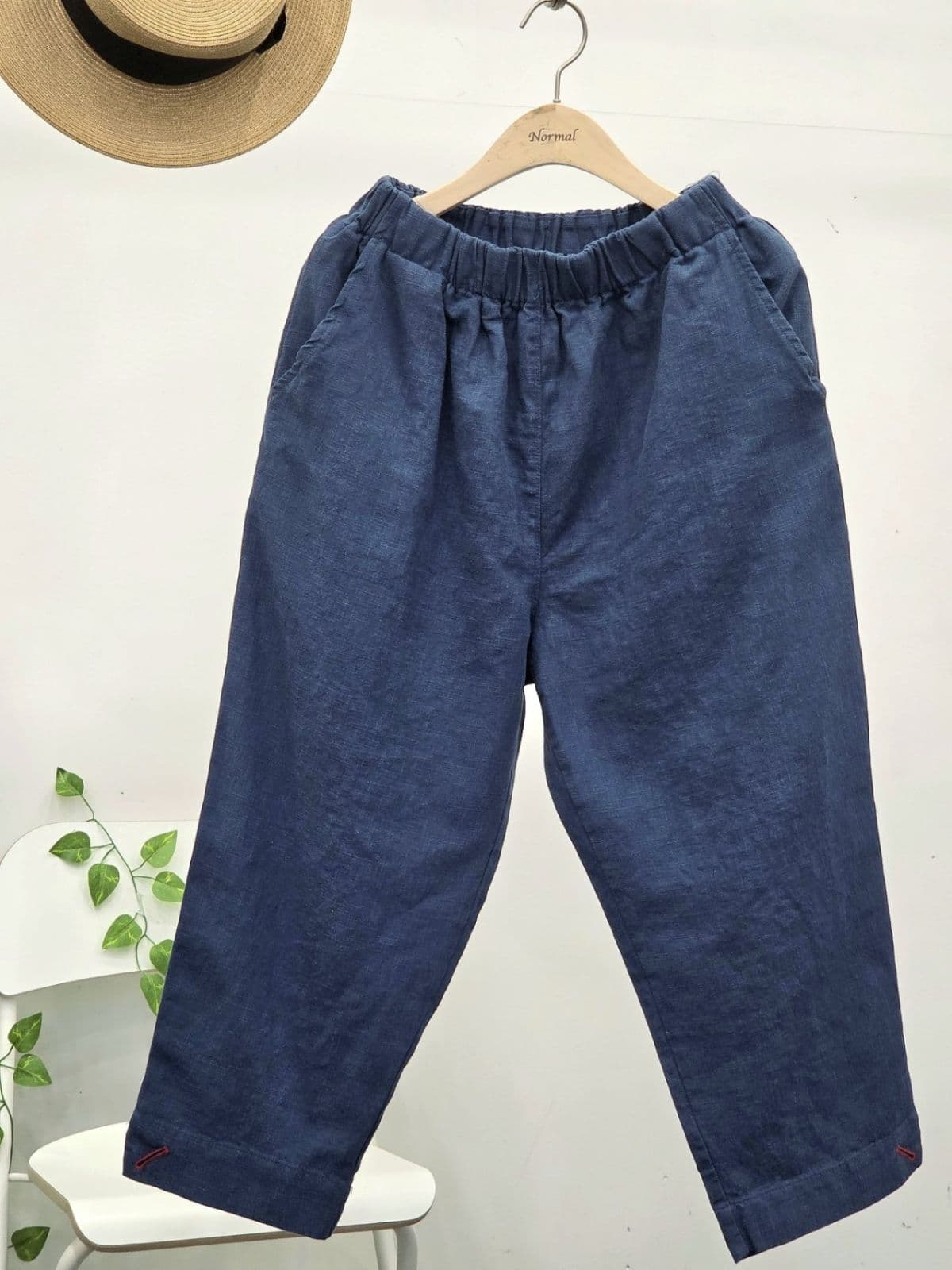 26SS) Q-Cute Slit Linen 8-Count Pants Size 66.5 Summer Pants Linen Pants - 이미지 9