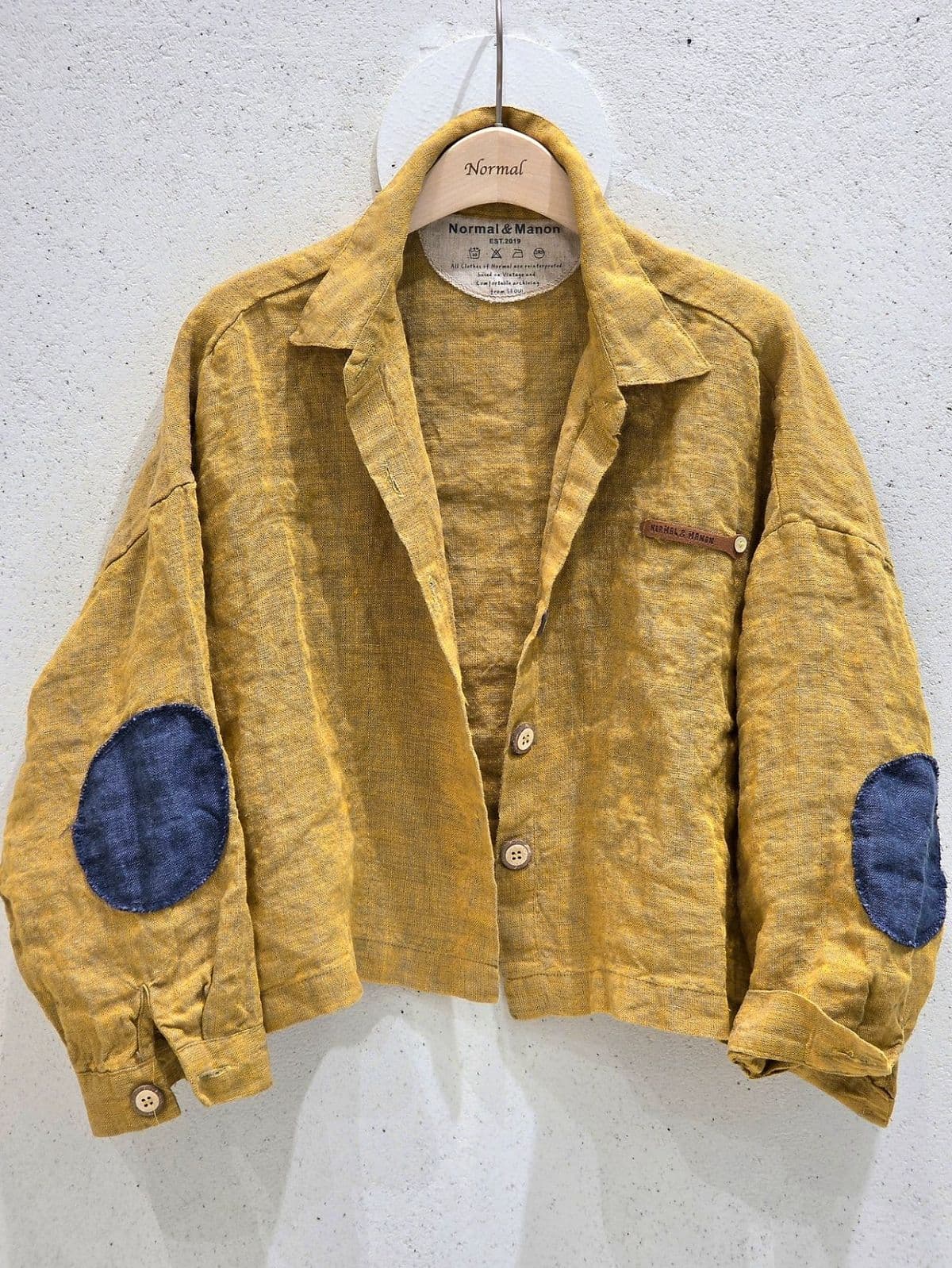 26SS New Arrival) Heather Linen Butt Jacket, Fits Size 77, Linen Jacket, Summer Jacket - 이미지 7