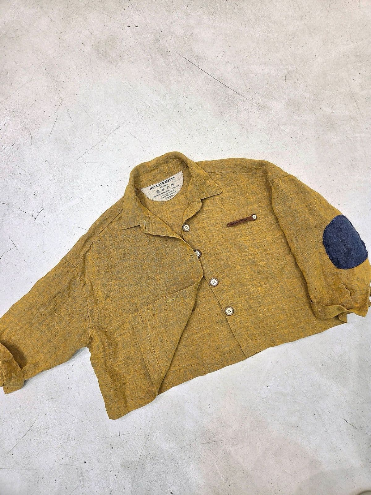 26SS New Arrival) Heather Linen Butt Jacket, Fits Size 77, Linen Jacket, Summer Jacket - 이미지 11