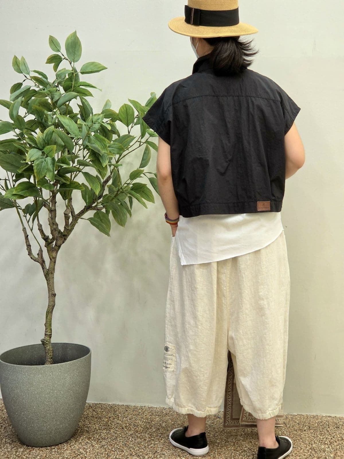 26SS) Vintage Cardigan Vest, Free Size (Suitable for Size 77.5), Summer Vest, Rustling - 이미지 4