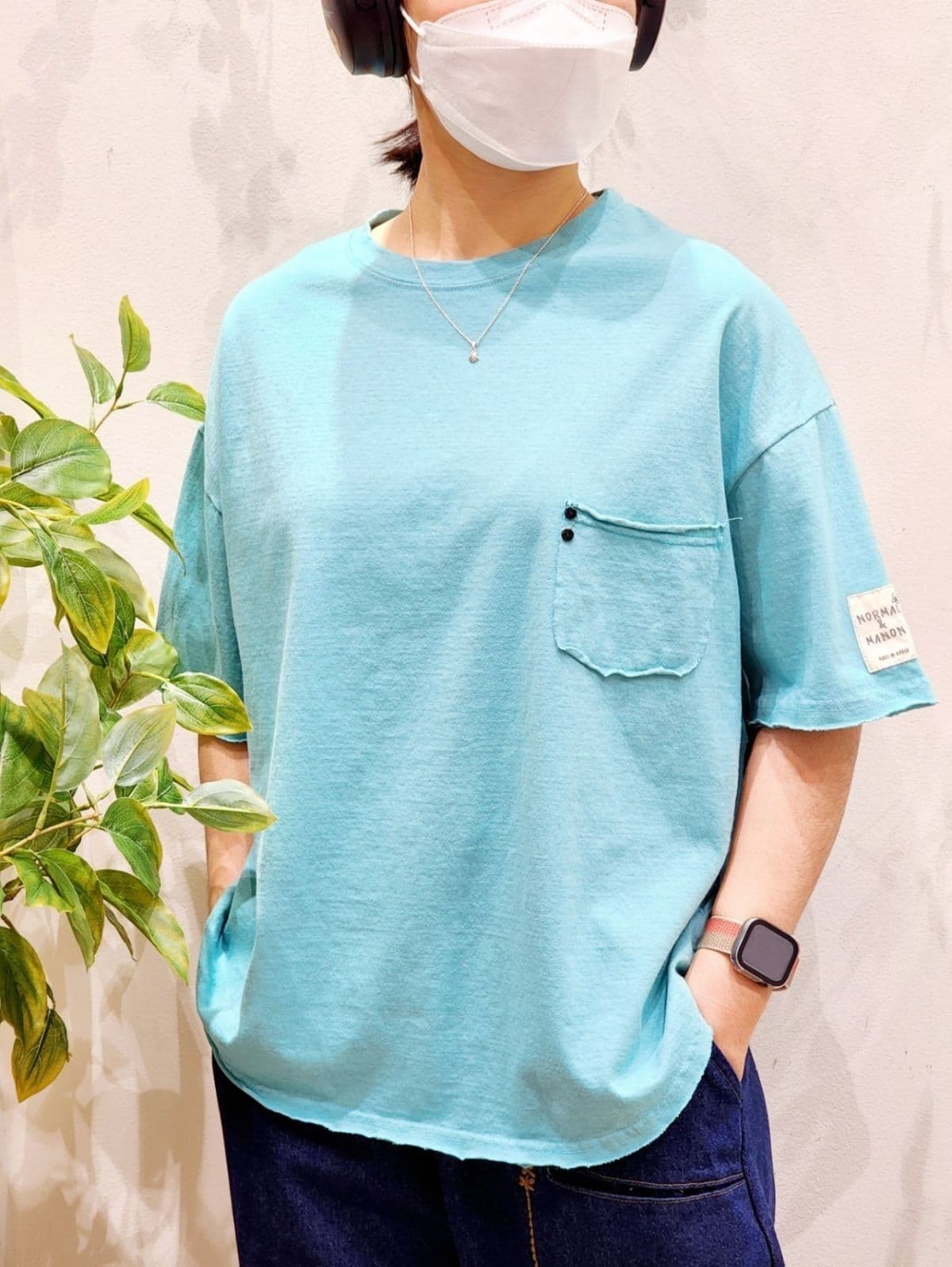 SS Normal 20 Counterlayer Crisp Tee Free Size 77 Available Washed Basic Tee Spring Summer Transitional Short Sleeve Tee - 이미지 15