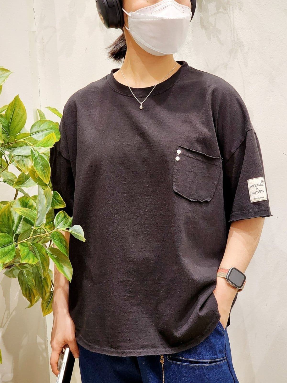 SS Normal 20 Counterlayer Crisp Tee Free Size 77 Available Washed Basic Tee Spring Summer Transitional Short Sleeve Tee - 이미지 16